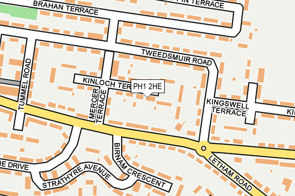 PH1 2HE map - OS OpenMap – Local (Ordnance Survey)