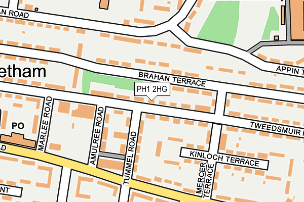 PH1 2HG map - OS OpenMap – Local (Ordnance Survey)