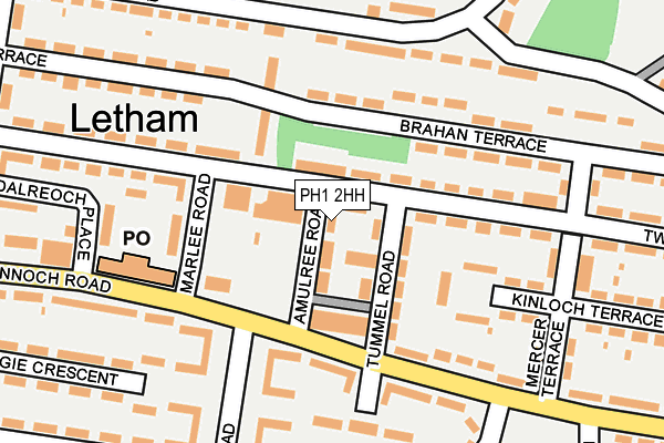 PH1 2HH map - OS OpenMap – Local (Ordnance Survey)