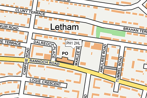 PH1 2HL map - OS OpenMap – Local (Ordnance Survey)