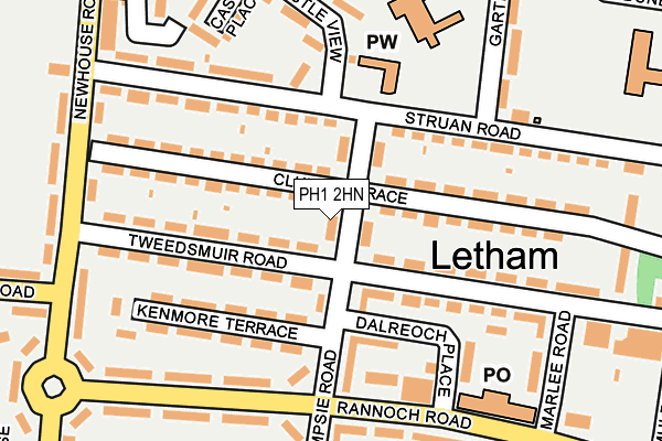 PH1 2HN map - OS OpenMap – Local (Ordnance Survey)