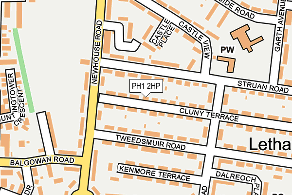 PH1 2HP map - OS OpenMap – Local (Ordnance Survey)
