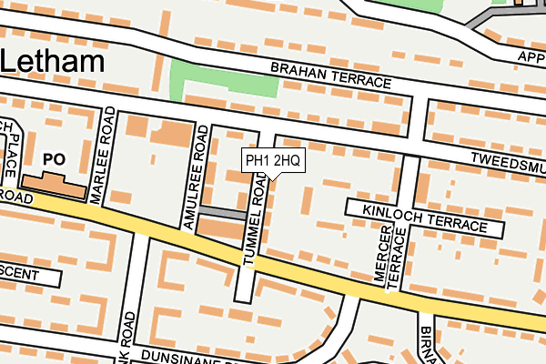PH1 2HQ map - OS OpenMap – Local (Ordnance Survey)