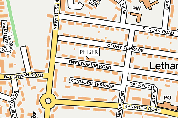 PH1 2HR map - OS OpenMap – Local (Ordnance Survey)