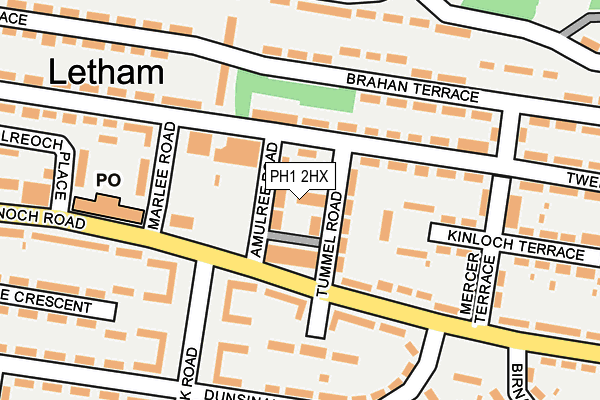 PH1 2HX map - OS OpenMap – Local (Ordnance Survey)