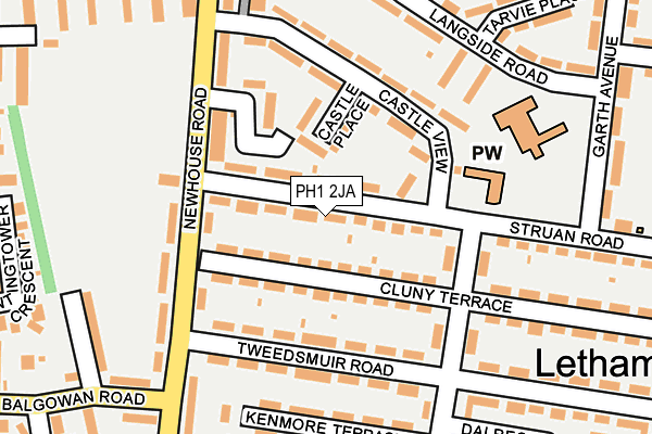 PH1 2JA map - OS OpenMap – Local (Ordnance Survey)