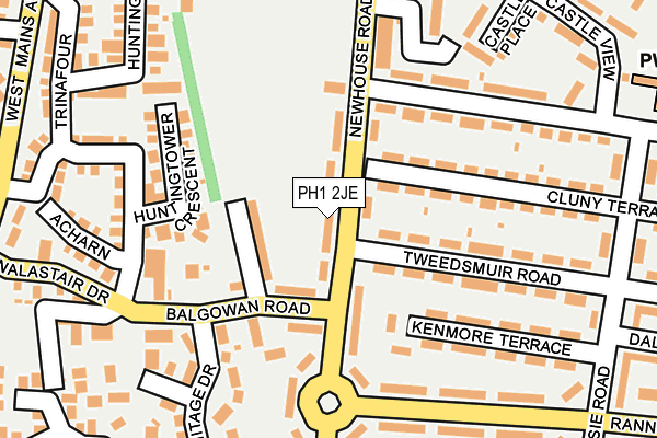 PH1 2JE map - OS OpenMap – Local (Ordnance Survey)
