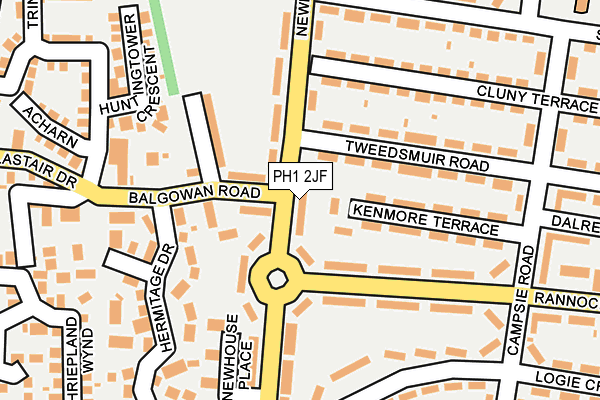 PH1 2JF map - OS OpenMap – Local (Ordnance Survey)