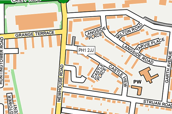 PH1 2JJ map - OS OpenMap – Local (Ordnance Survey)