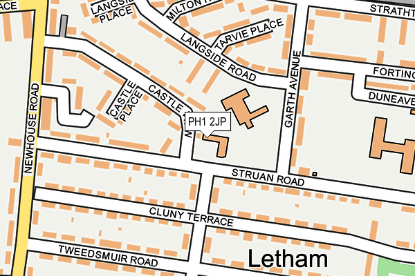 PH1 2JP map - OS OpenMap – Local (Ordnance Survey)