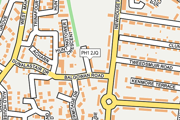 PH1 2JQ map - OS OpenMap – Local (Ordnance Survey)