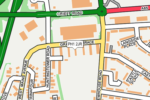 PH1 2JR map - OS OpenMap – Local (Ordnance Survey)