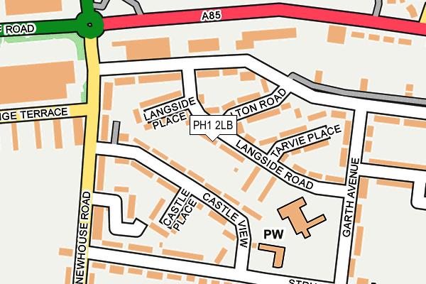 PH1 2LB map - OS OpenMap – Local (Ordnance Survey)