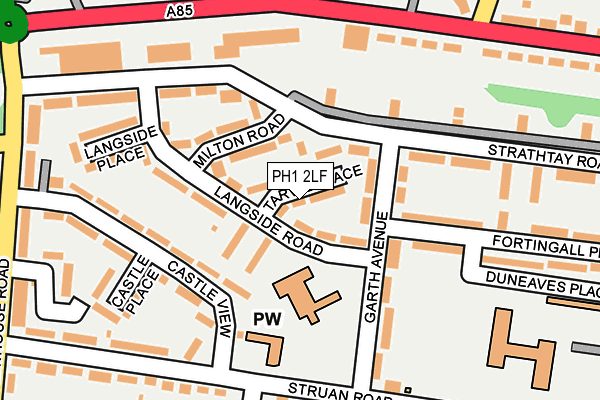 PH1 2LF map - OS OpenMap – Local (Ordnance Survey)