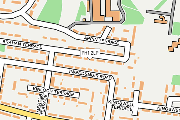 PH1 2LP map - OS OpenMap – Local (Ordnance Survey)