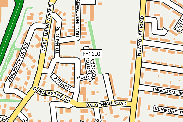 PH1 2LQ map - OS OpenMap – Local (Ordnance Survey)