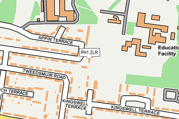 PH1 2LR map - OS OpenMap – Local (Ordnance Survey)