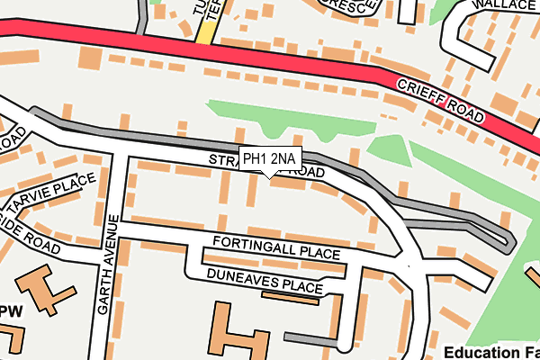 PH1 2NA map - OS OpenMap – Local (Ordnance Survey)