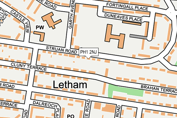 PH1 2NJ map - OS OpenMap – Local (Ordnance Survey)