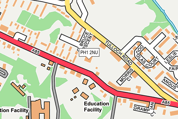 PH1 2NU map - OS OpenMap – Local (Ordnance Survey)