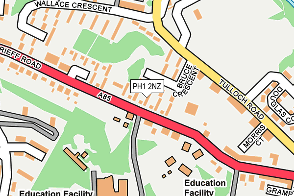 PH1 2NZ map - OS OpenMap – Local (Ordnance Survey)