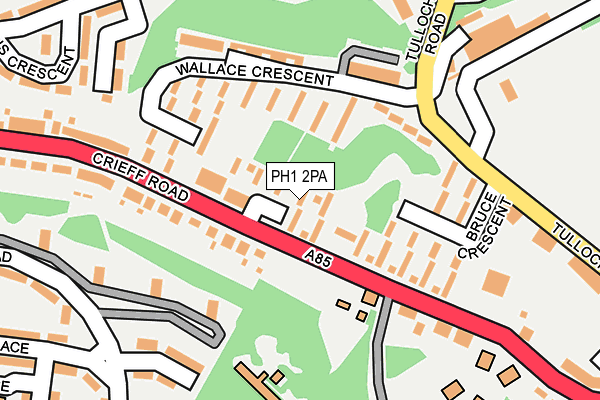 PH1 2PA map - OS OpenMap – Local (Ordnance Survey)