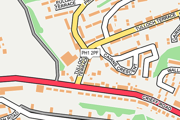 PH1 2PF map - OS OpenMap – Local (Ordnance Survey)