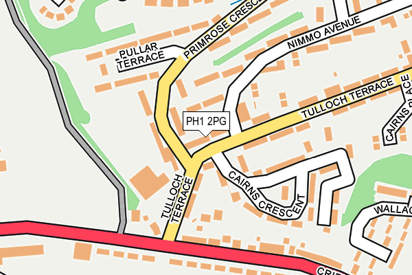 PH1 2PG map - OS OpenMap – Local (Ordnance Survey)