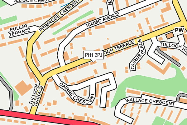 PH1 2PJ map - OS OpenMap – Local (Ordnance Survey)