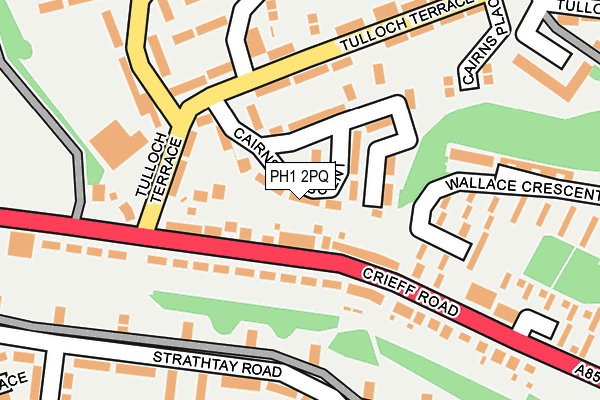PH1 2PQ map - OS OpenMap – Local (Ordnance Survey)