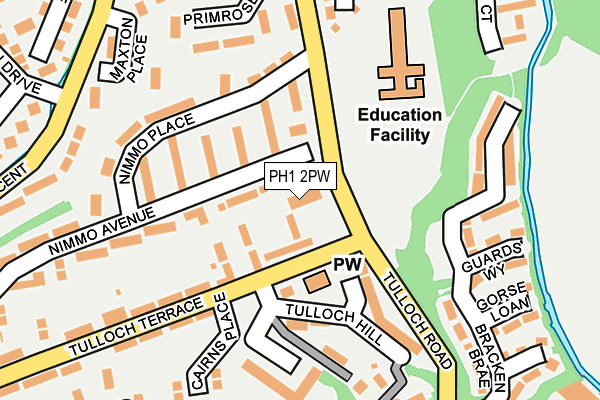 PH1 2PW map - OS OpenMap – Local (Ordnance Survey)