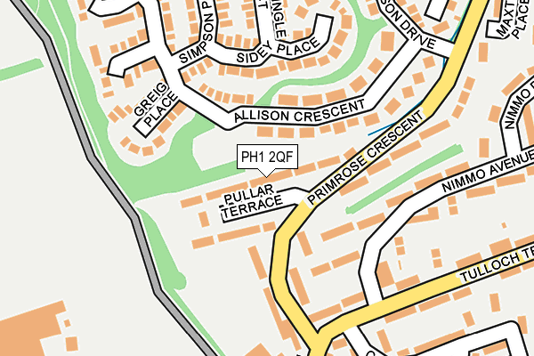 PH1 2QF map - OS OpenMap – Local (Ordnance Survey)