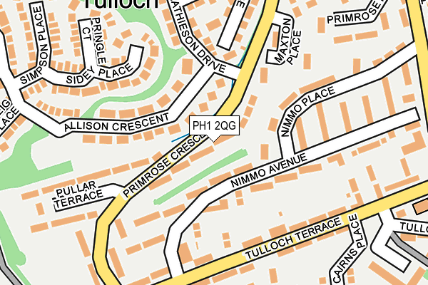 PH1 2QG map - OS OpenMap – Local (Ordnance Survey)