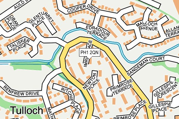 PH1 2QN map - OS OpenMap – Local (Ordnance Survey)
