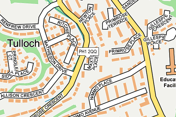 PH1 2QQ map - OS OpenMap – Local (Ordnance Survey)