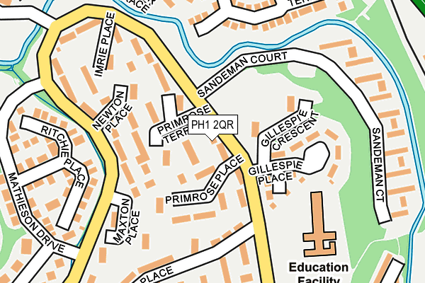 PH1 2QR map - OS OpenMap – Local (Ordnance Survey)