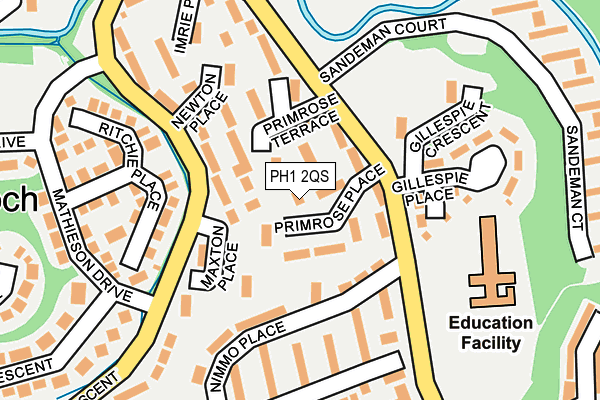 PH1 2QS map - OS OpenMap – Local (Ordnance Survey)