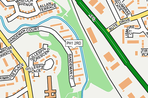 PH1 2RD map - OS OpenMap – Local (Ordnance Survey)