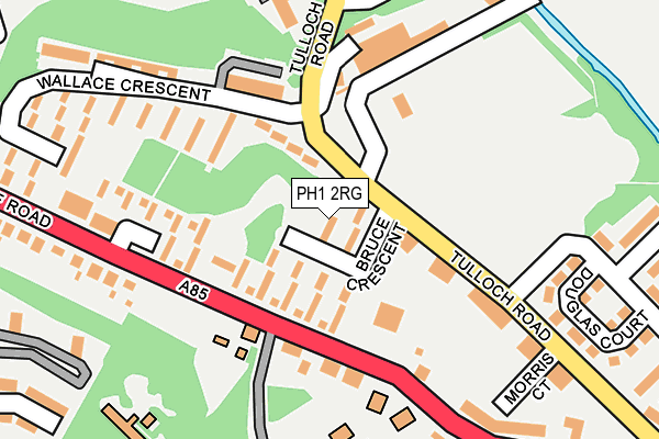 PH1 2RG map - OS OpenMap – Local (Ordnance Survey)