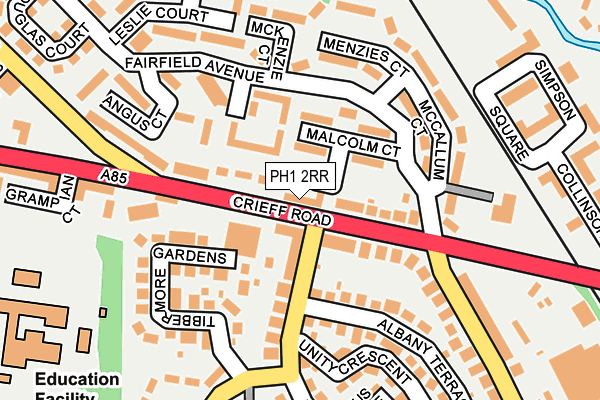 PH1 2RR map - OS OpenMap – Local (Ordnance Survey)