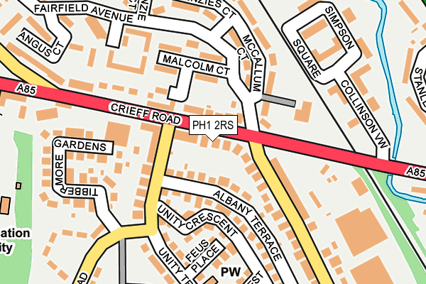PH1 2RS map - OS OpenMap – Local (Ordnance Survey)