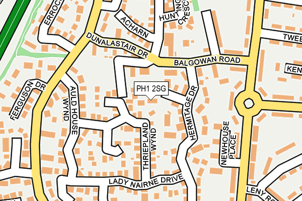 PH1 2SG map - OS OpenMap – Local (Ordnance Survey)