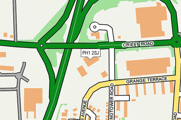 PH1 2SJ map - OS OpenMap – Local (Ordnance Survey)