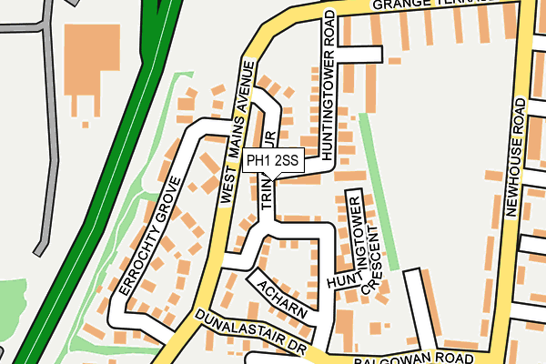 PH1 2SS map - OS OpenMap – Local (Ordnance Survey)