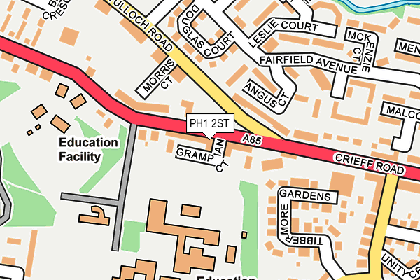PH1 2ST map - OS OpenMap – Local (Ordnance Survey)