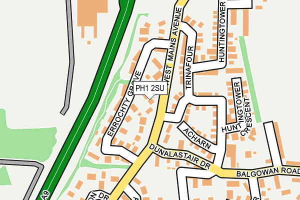 PH1 2SU map - OS OpenMap – Local (Ordnance Survey)