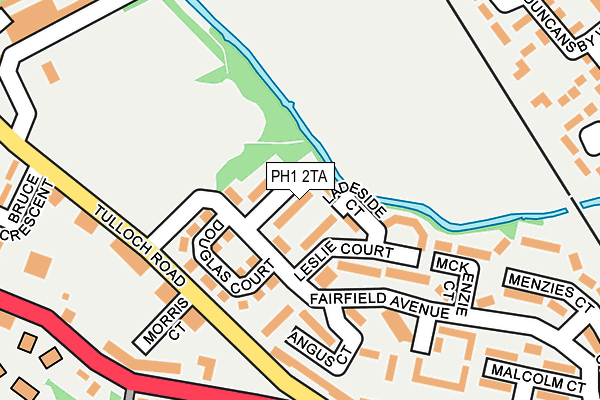 PH1 2TA map - OS OpenMap – Local (Ordnance Survey)