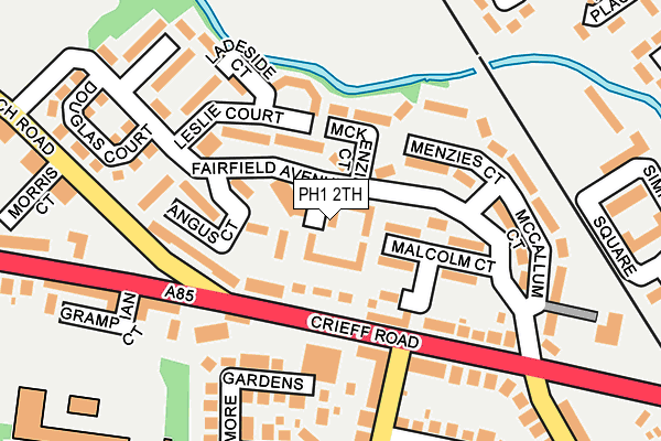 PH1 2TH map - OS OpenMap – Local (Ordnance Survey)
