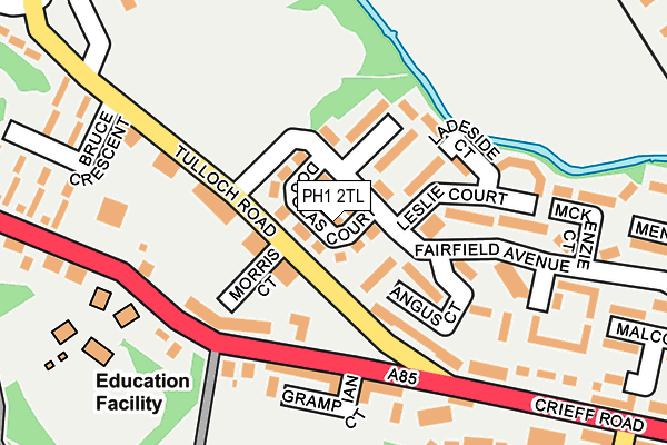 PH1 2TL map - OS OpenMap – Local (Ordnance Survey)