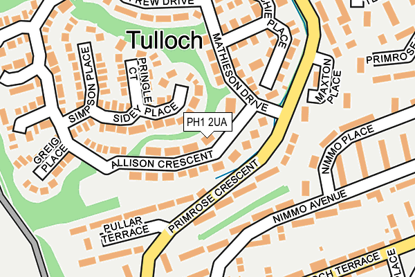 PH1 2UA map - OS OpenMap – Local (Ordnance Survey)